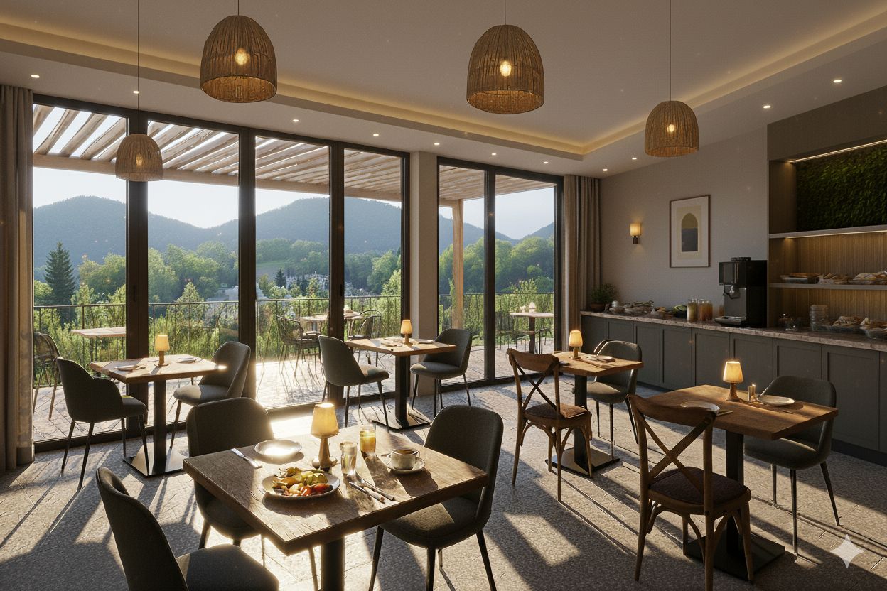 Sala śniadaniowa i konferencyjna